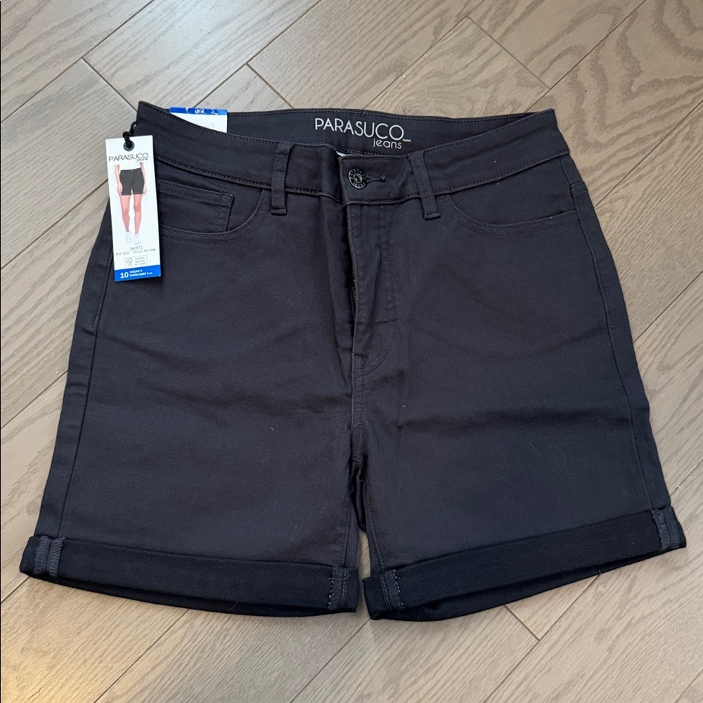 Size 10 Parasuco Women's Charcoal Jean Shorts